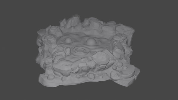 Lands of Fire - Big Lava Pool - ca 160mm wide - by 3DHexes