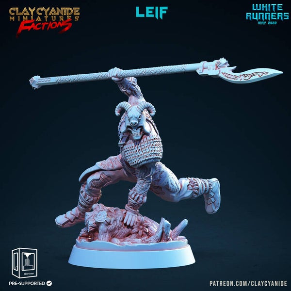 White Runners - Leif - 32mm - by Clay Cyanide