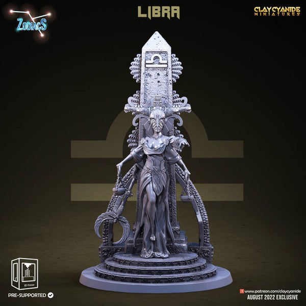 Zodiacs - Libra - height 97mm (100%) - by Clay Cyanide