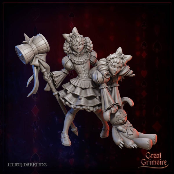 Macabre Masquerade - Lilith Darkling (the Twins) - 32mm - by Great Grimoire