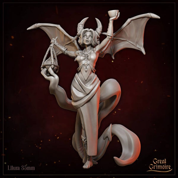 Chained by Shadow - Lilura - 32mm - by Great Grimoire