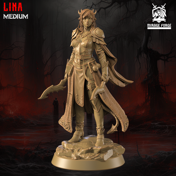 Lina, Tiefling Rogue - by Mirage Forge