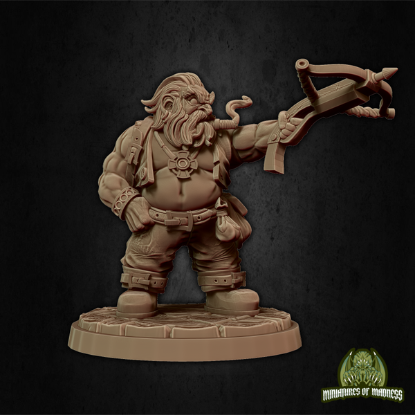 Hold My Dwarf - Little Bolin Longlook - 32mm - by Miniatures of Madness