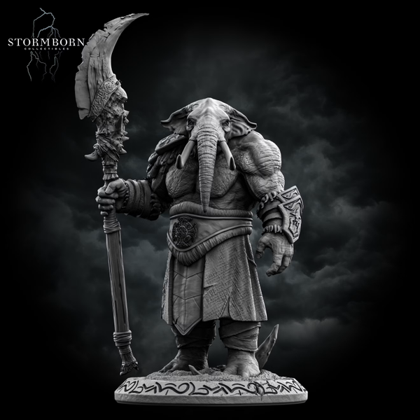 Loxodon Warrior - Scale 75mm - by Stormborn Collectibles