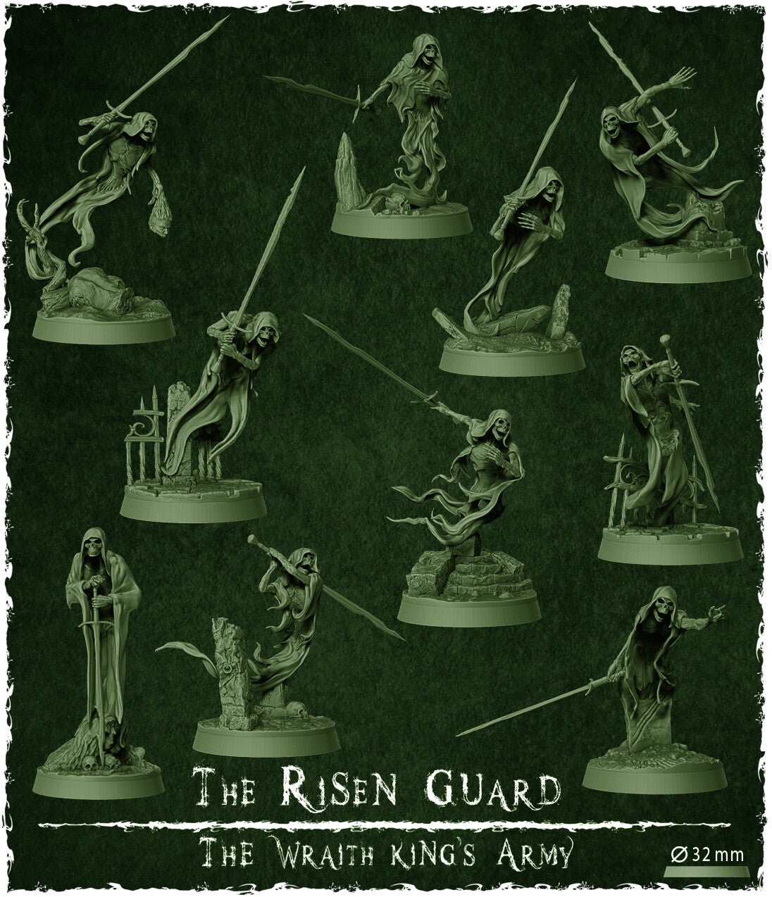 Unit: The Risen Guard (10x) - Scale 32 mm - By Z-Axis