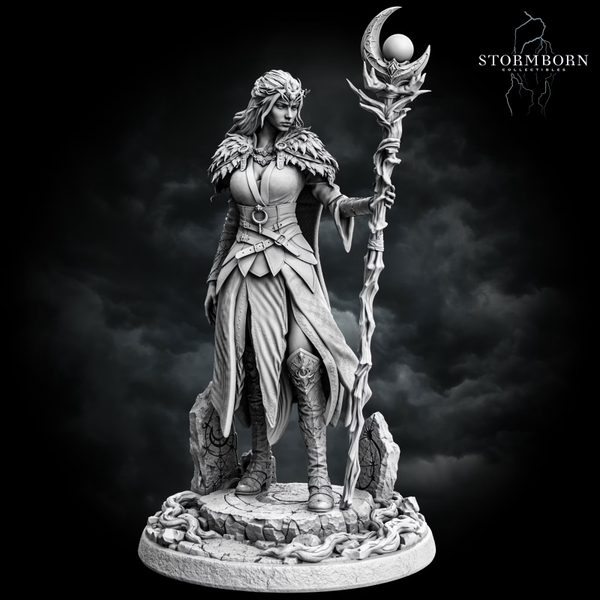 Maelin, Druid of the Moon - Scale 75mm - by Stormborn Collectibles