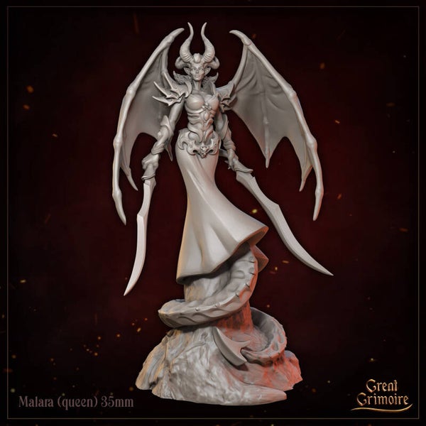 Chained by Shadow - Queen Malara - 32mm - by Great Grimoire