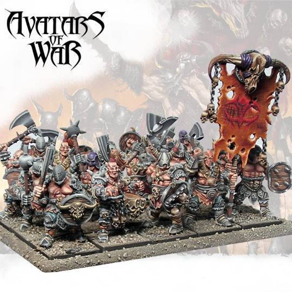 Chaos Marauders 20x Complete Plastic Set with Movement Tray - By Avatars of War