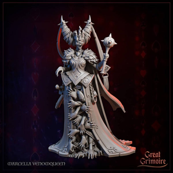 Macabre Masquerade - Marcella Venomqueen - 32mm - by Great Grimoire