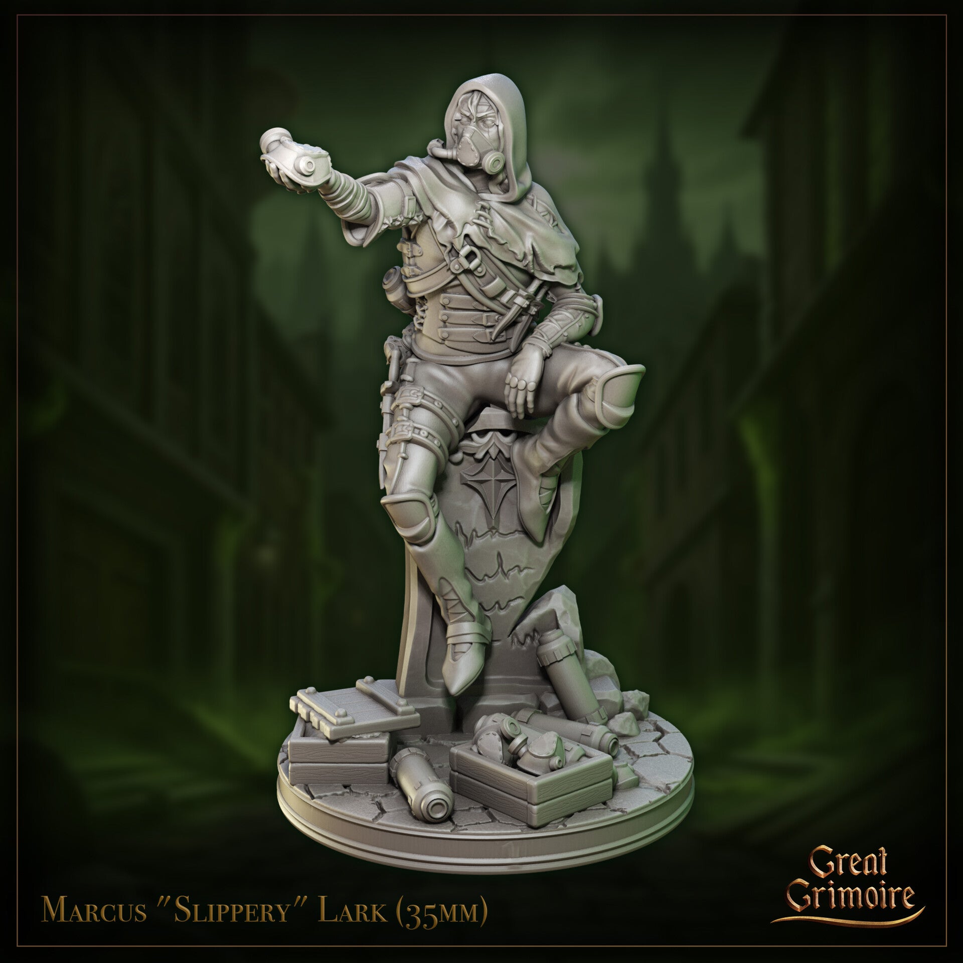 Whispers of the Riot - Marcus Slippery Lark - 32mm - by Great Grimoire