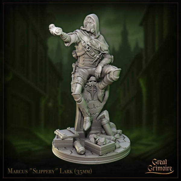 Whispers of the Riot - Marcus Slippery Lark - 32mm - by Great Grimoire