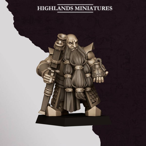 Sons Of Marduk - Marduk Shooters with Blunderbuss 5x (with command) - By Highlands Miniatures