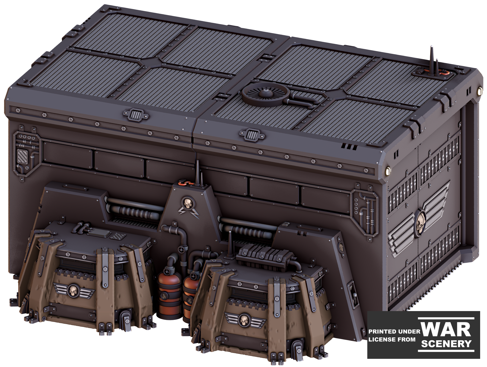 Grimdark Outpost - Mechanized Command - by War Scenery