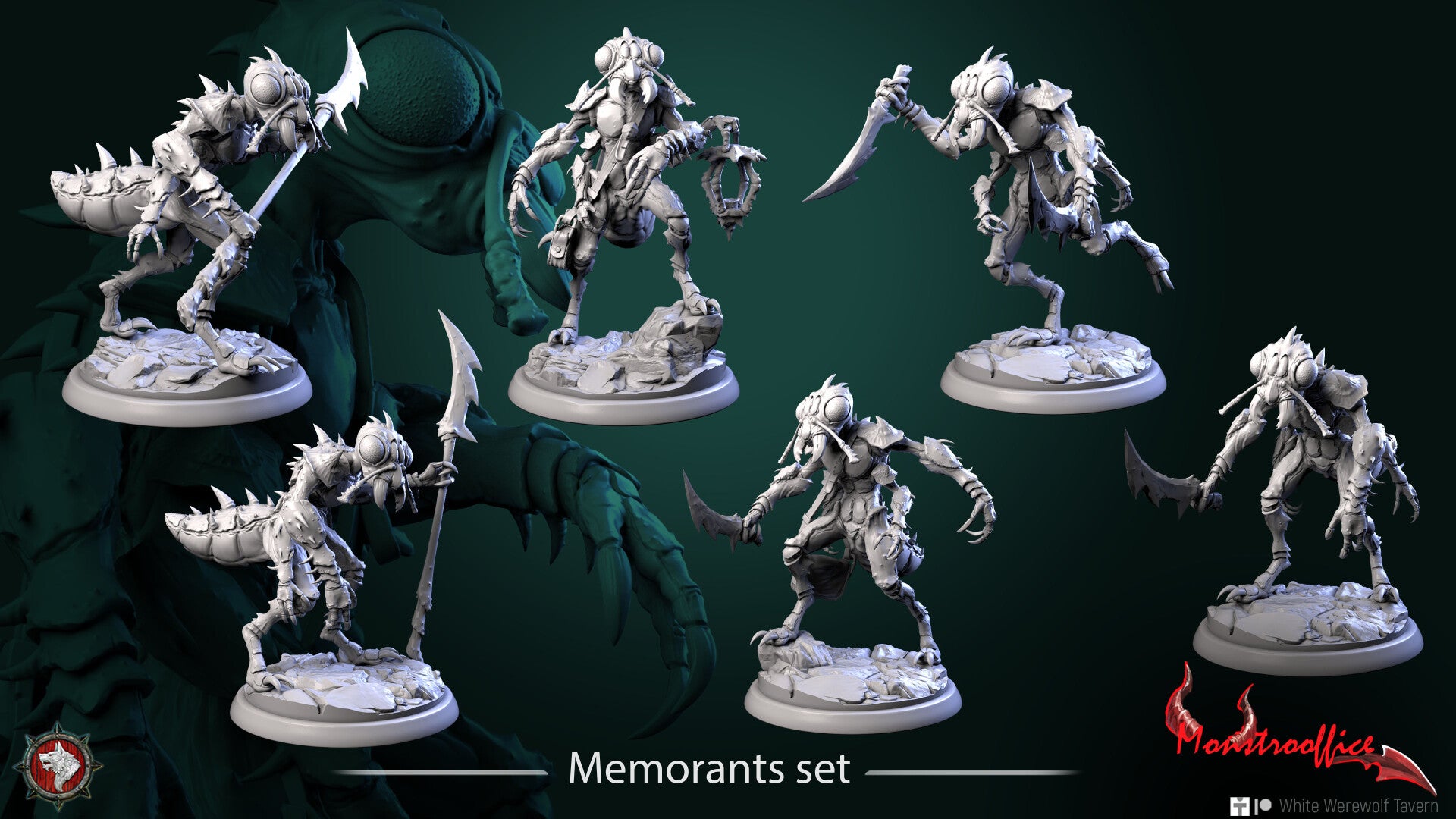MonstroOffice - Memorants Set - 6x 32mm