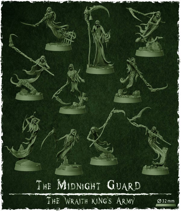Unit: The Midnight Guard (10x) - Scale 32 mm - By Z-Axis