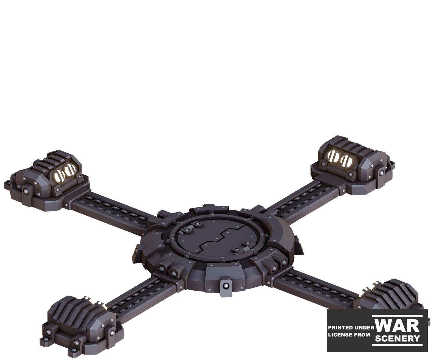 Grimdark Outpost - Mission Objectives (4 pcs) - by War Scenery