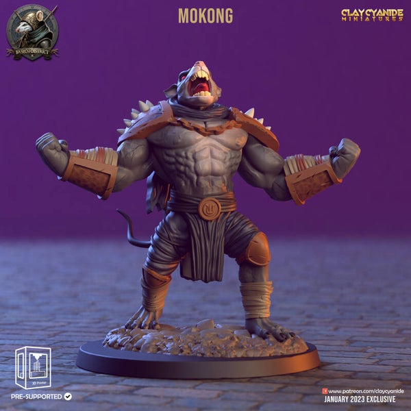 Baseco Distric - Mokong - 32mm Large - by Clay Cyanide