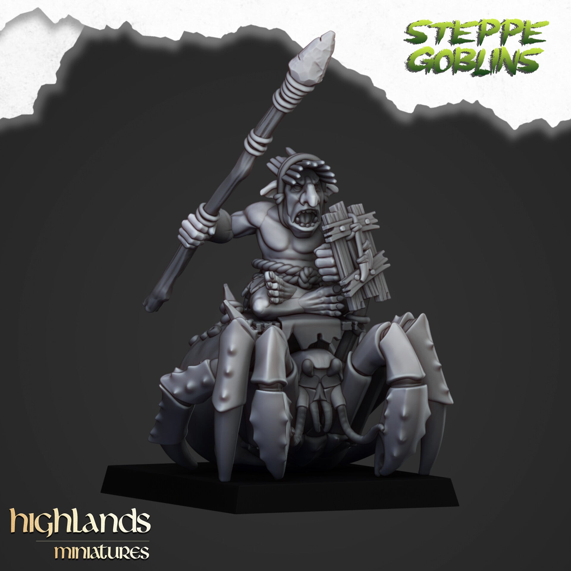 Steppe Goblins - Mounted Coast Goblins 5x - By Highlands Miniatures