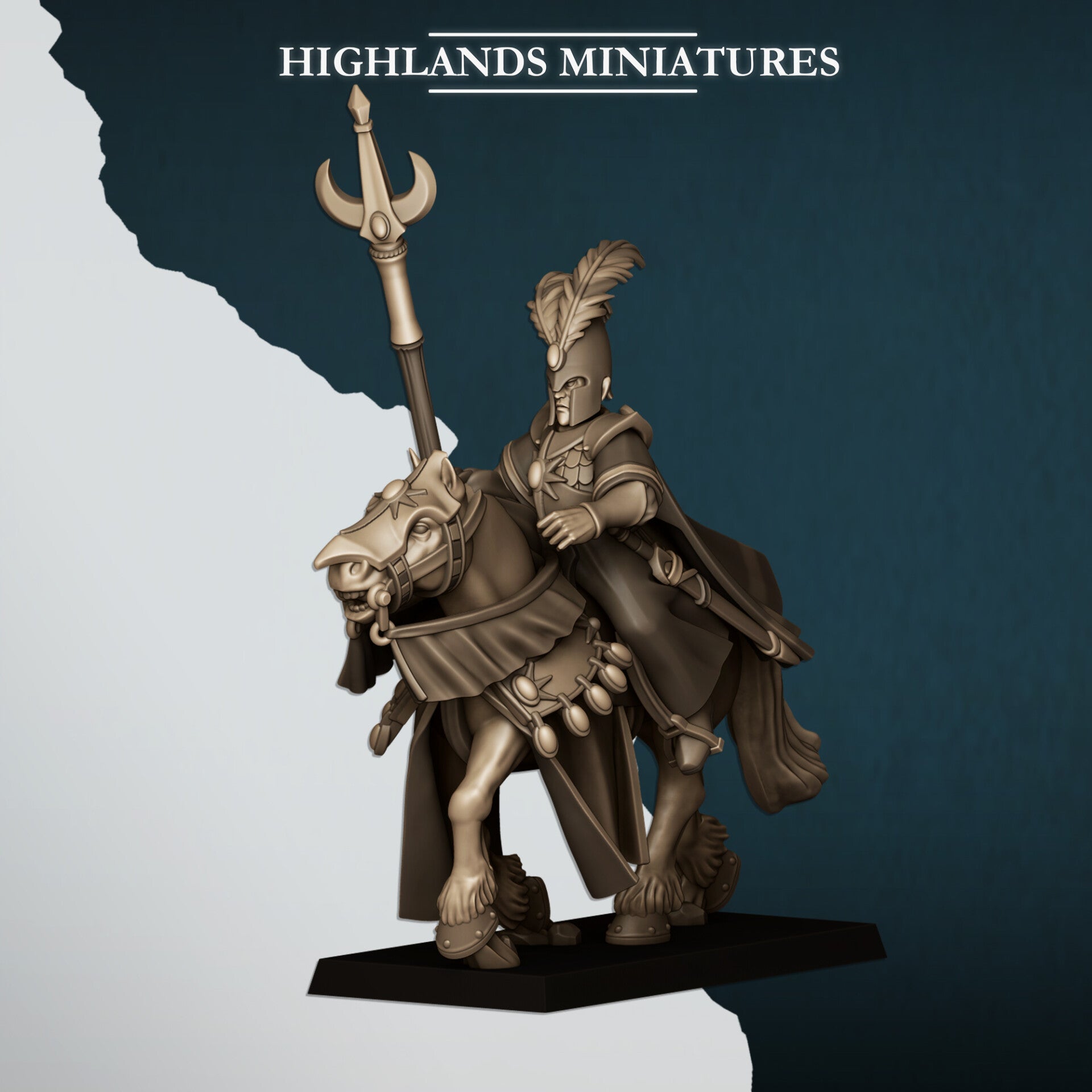 Aegean Elves - Mounted Mage - By Highlands Miniatures