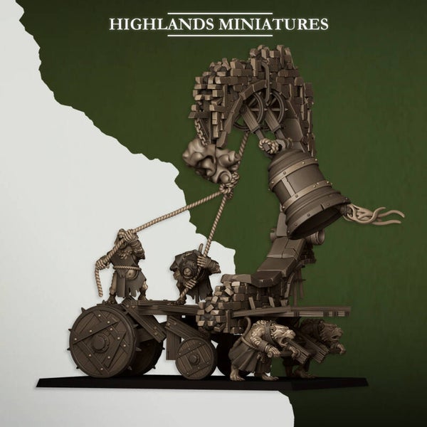 Sewer Vermin -  Moving Sewer with Bell Censer - By Highlands Miniatures