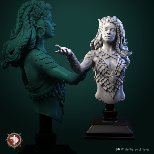 Hoard of the Green Dragon - Nala the Dragon Lordess  - Bust