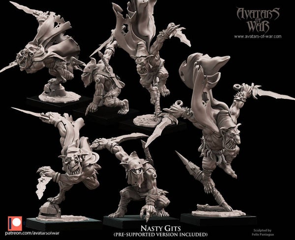 Goblins - Nasty Gits 3x - By Avatars of War