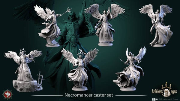 The Lifeless Eyes - Set 6x Necromancer Caster - 32mm