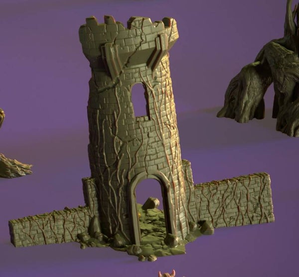 Kruel Swamps - Ruined Tower - by 3DHexes