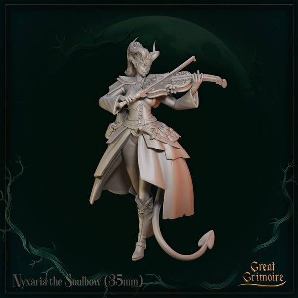 Songs of the Eternal Night - Nyxaria the Soulbow - 32mm - by Great Grimoire