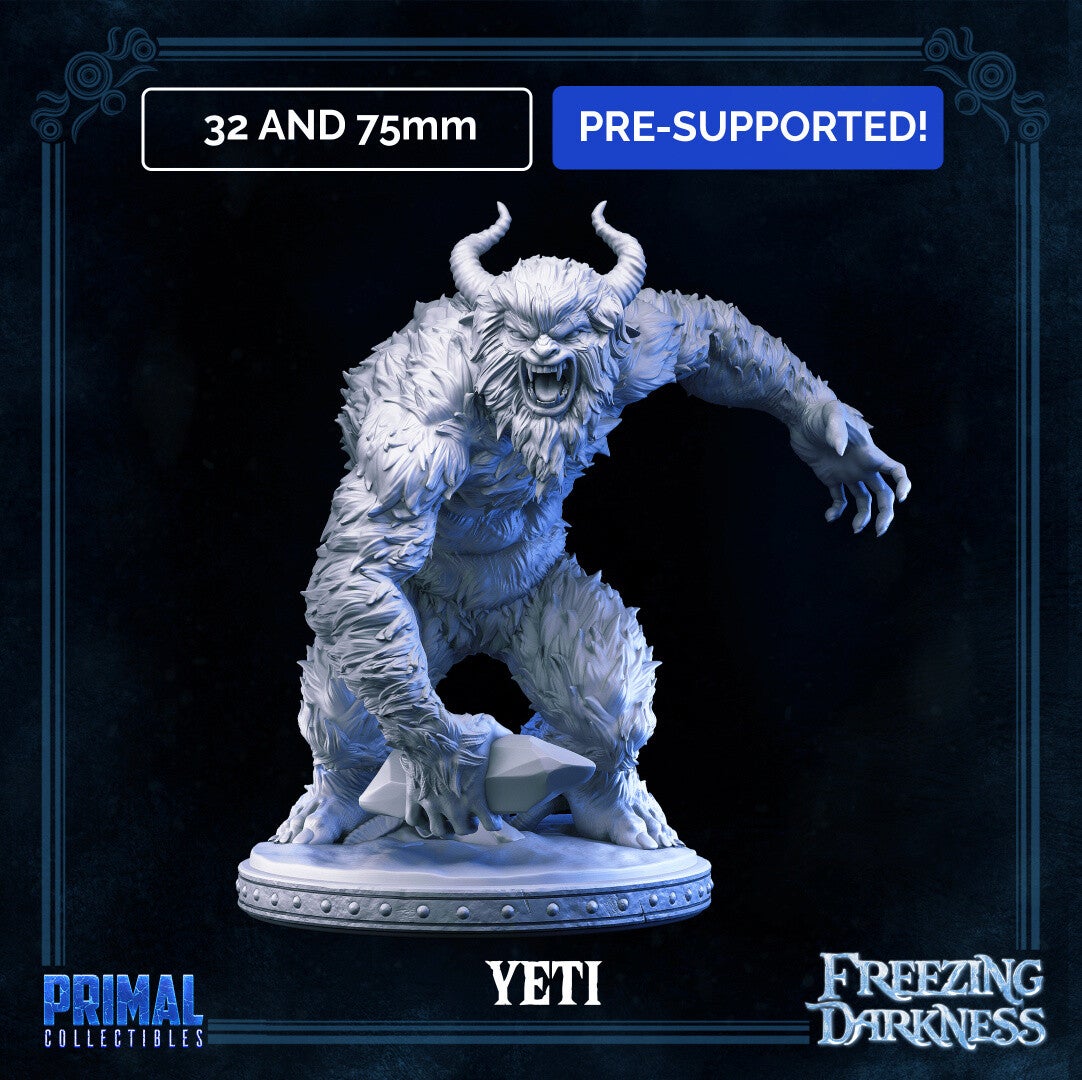 Freezing Darkness - Yeti - 32mm/75mm - by Primal Collectibles