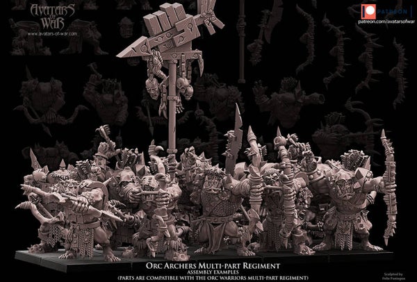 Orc Archers 10x Multipart kit - By Avatars of War