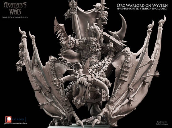 Orc Warlord on Wyvern - By Avatars of War