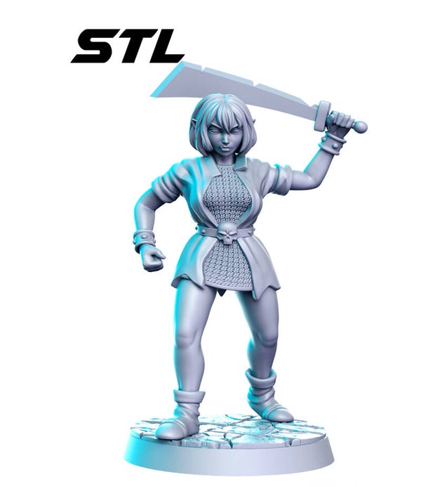 Myth Quest - Orc Sword - 32mm - by RN-Estudio