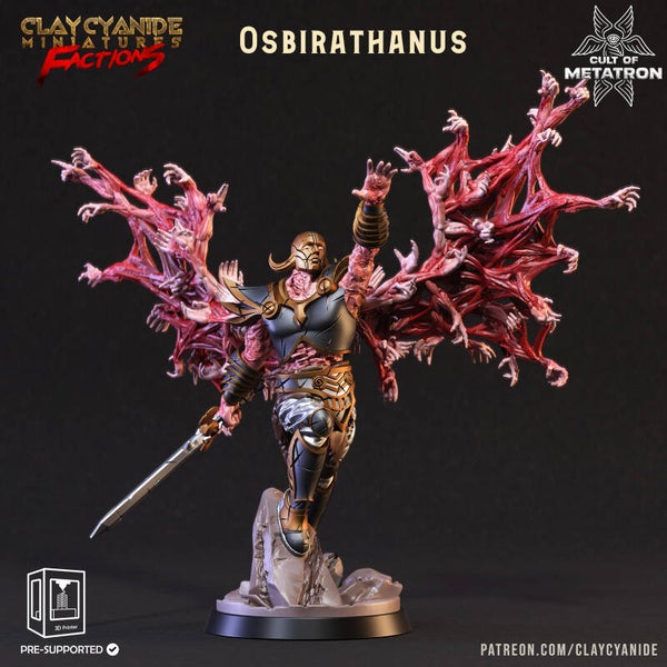 Cult of Metatron - Osbirathanus - 32mm model - by Clay Cyanide