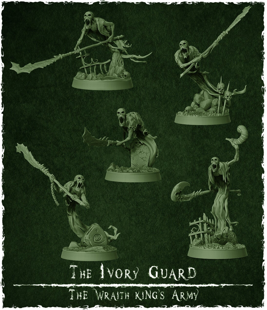 Unit: The Ivory Guard (5x) - Scale 32 mm - By Z-Axis