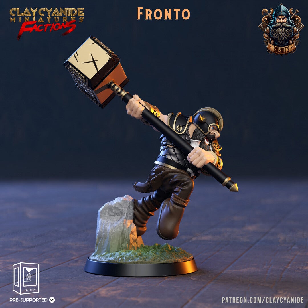 The Bobbits - Fronto - 32mm model - by Clay Cyanide