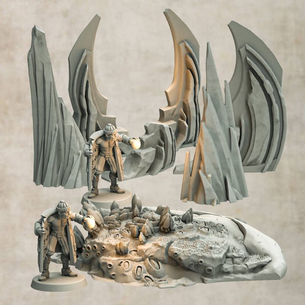 Sunken City - Scatter Scenery + Island - by 3DHexes