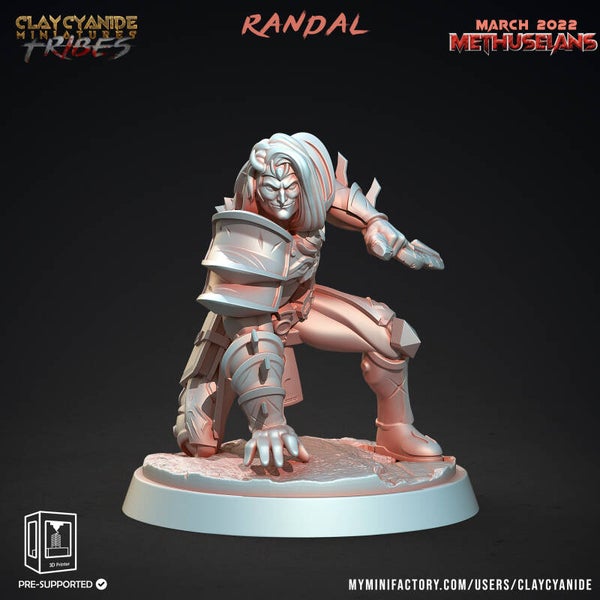 Methuselans - Randal - 32mm model - by Clay Cyanide