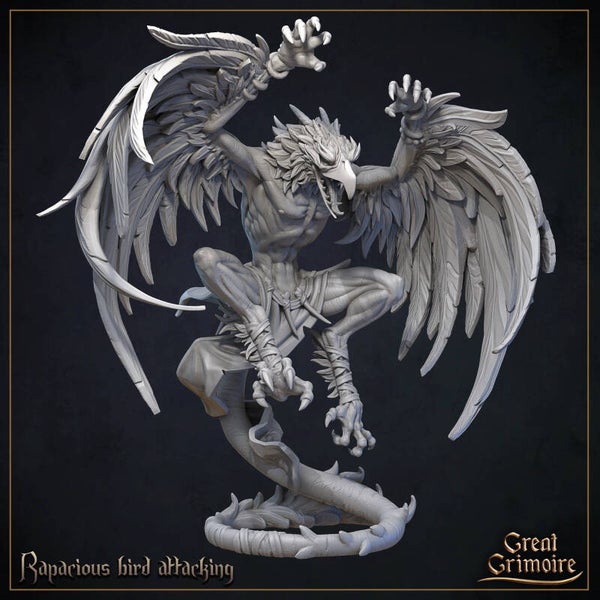 Celestial Children - Rapacious Bird - Attacking - 32mm - by Great Grimoire