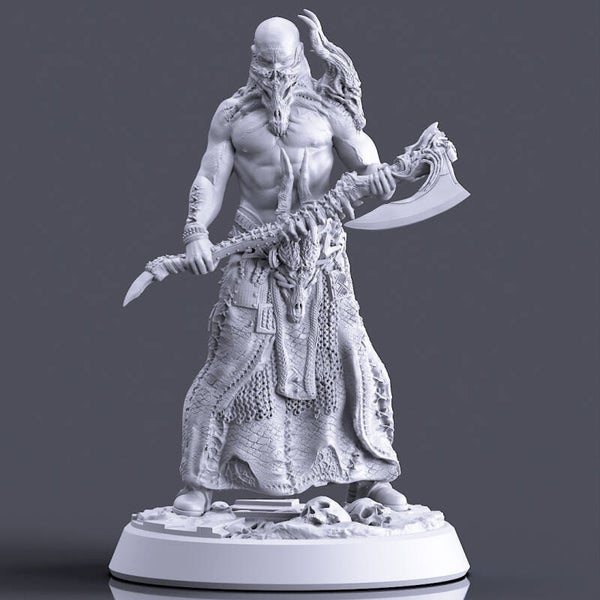 Boneflesh - Necrowarrior 32mm - by Printomancer