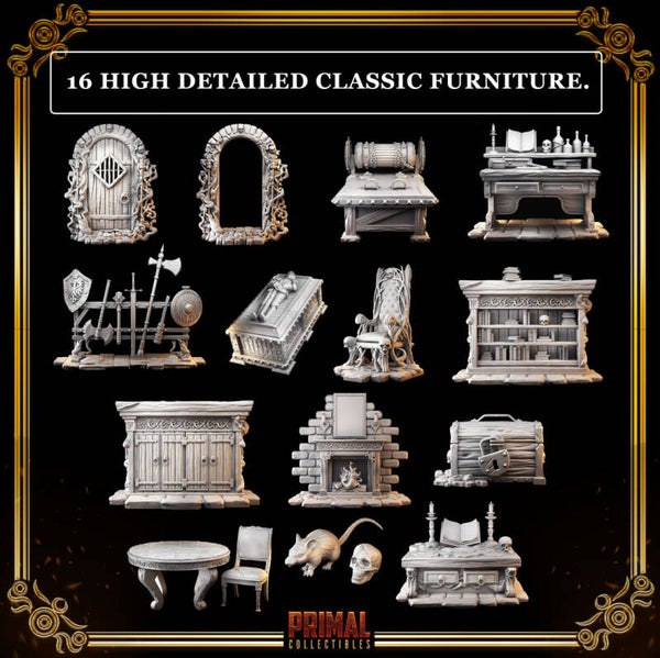 Dungeon Quest - Scenery Pack 1- 32mm - by Primal Collectibles