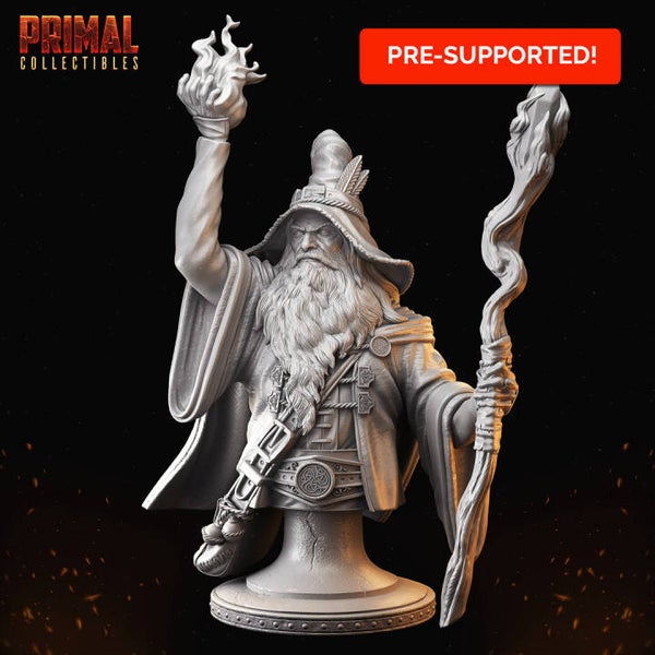 Classic Busts - Solon "Old Wizard" - 105mm - by Primal Collectibles