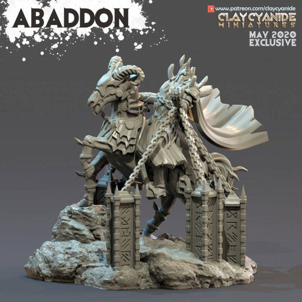 Angels vs Demons - Abaddon - 32mm - by Clay Cyanide