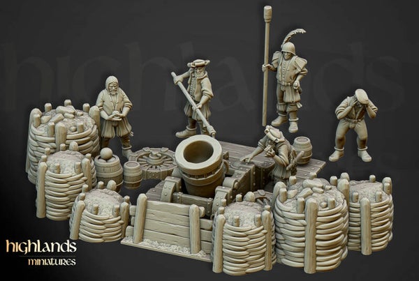Sunland - Imperial Mortar Diorama - By Highlands Miniatures