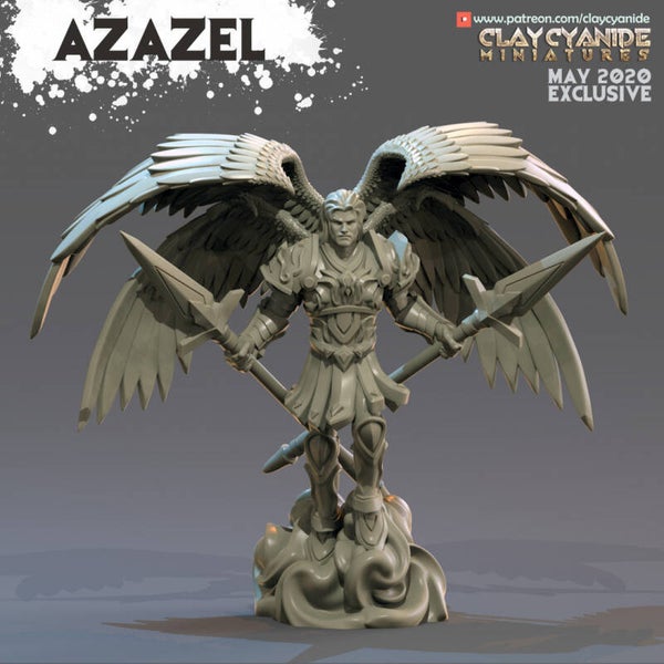Angels vs Demons - Azazel - 32mm - by Clay Cyanide