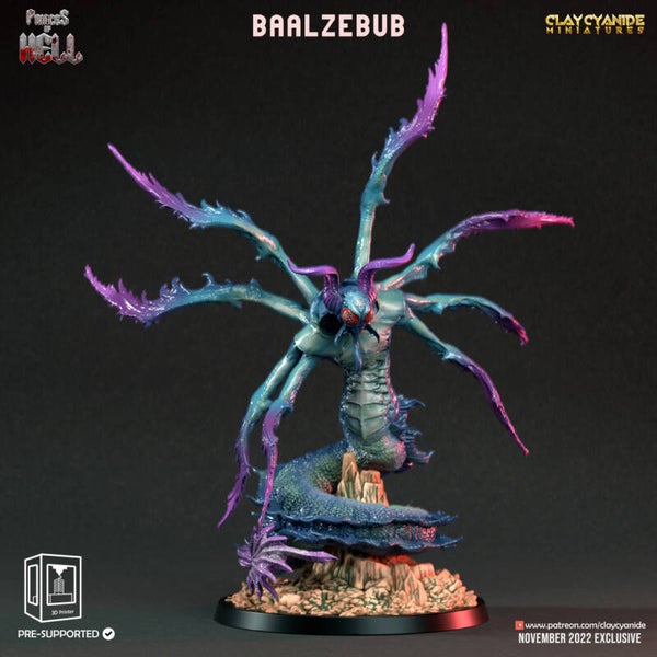 Princes of Hell - Baalzebub - 32mm model - by Clay Cyanide