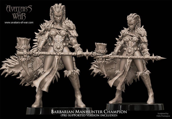 Barbarian Manhunter Champion - By Avatars of War