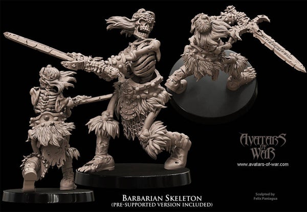Barbarian Skeleton - By Avatars of War