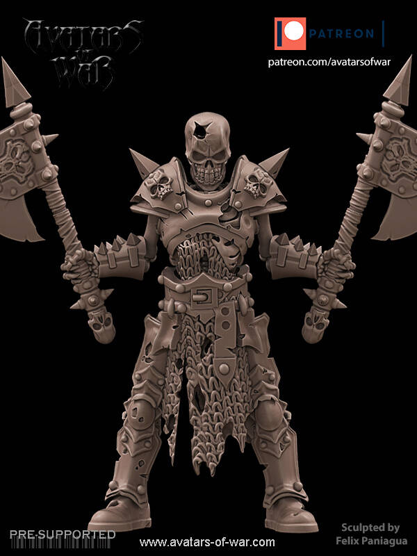 Skeleton Champion Axes - By Avatars of War