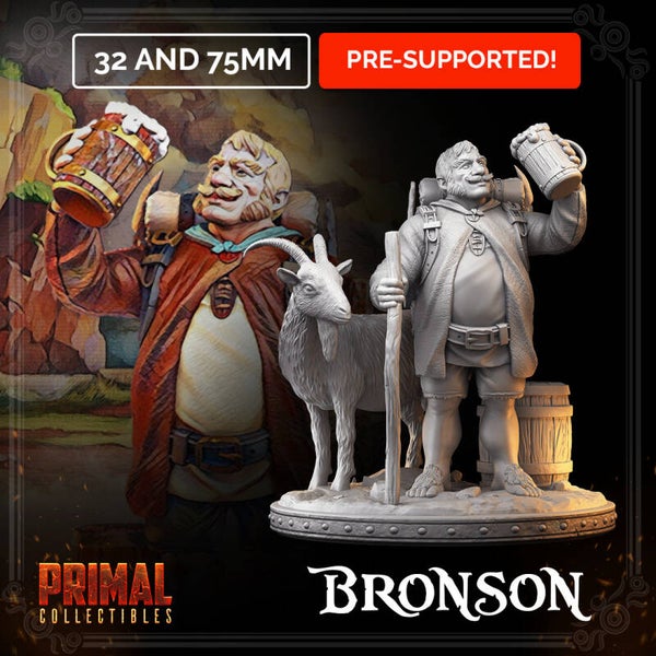 Dungeon Quest - Bronson NPC - 32mm/75mm - by Primal Collectibles